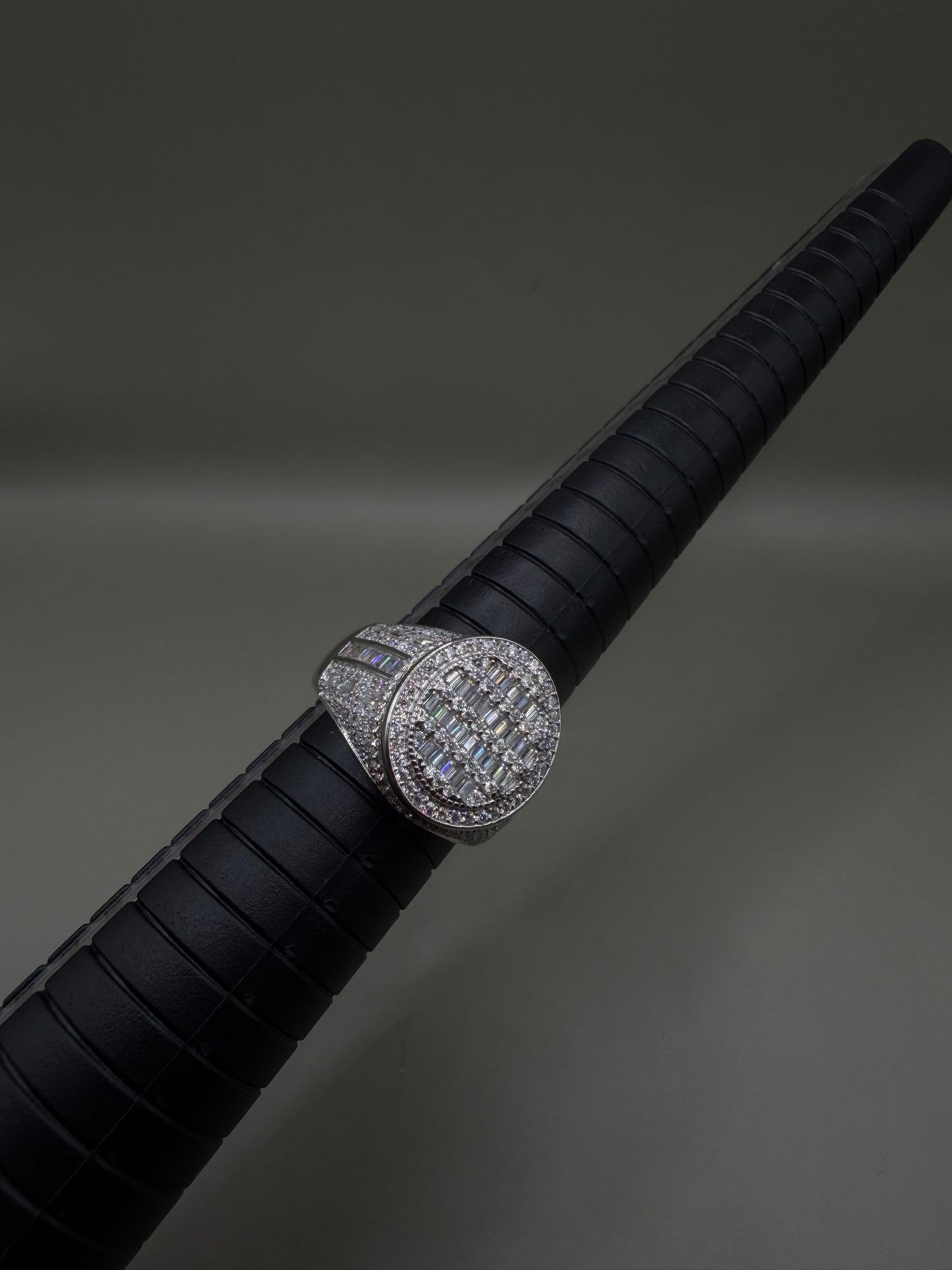 3.06CT Moissanite Cluster Ring – 925 Sterling Silver VVS D Color (Size 9)